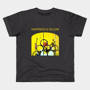 Happiness is Yellow Kids T-Shirt